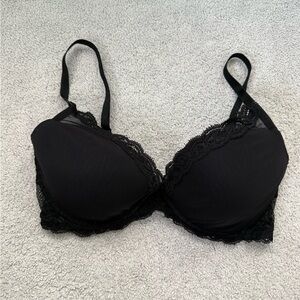 Natori Black Lace Trim Bra Intimates & Sleepwear